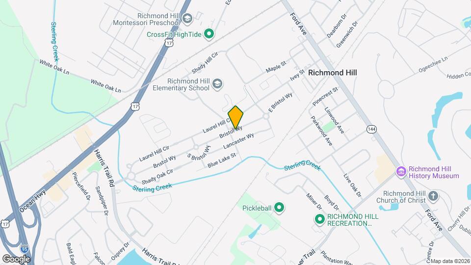 598 Bristol Wy Map and Location Details