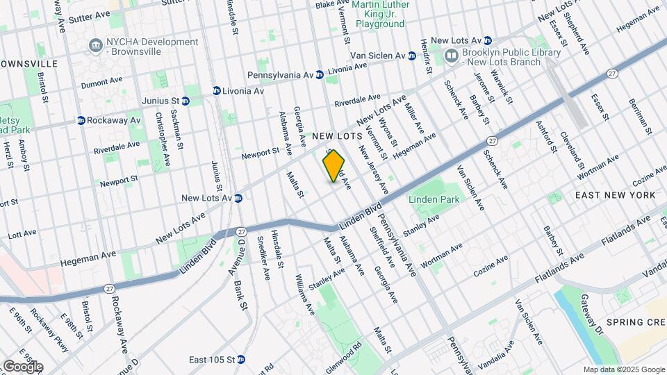 491 Hegeman Ave Map and Location Details