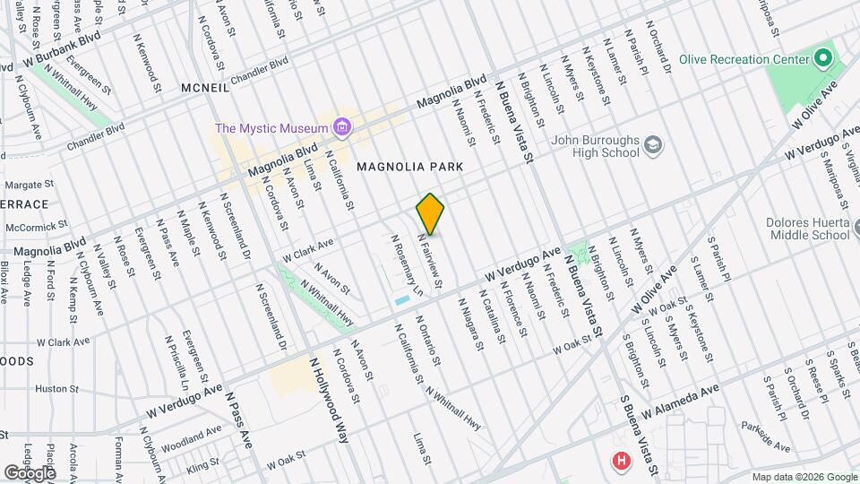 610 N Fairview St Map and Location Details