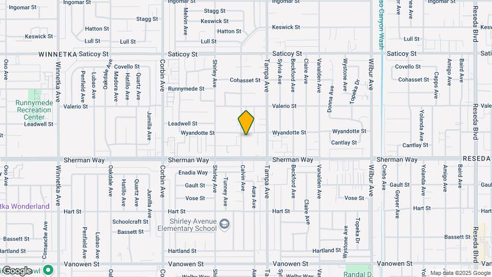 Reseda Continental Apartments Map and Location Details