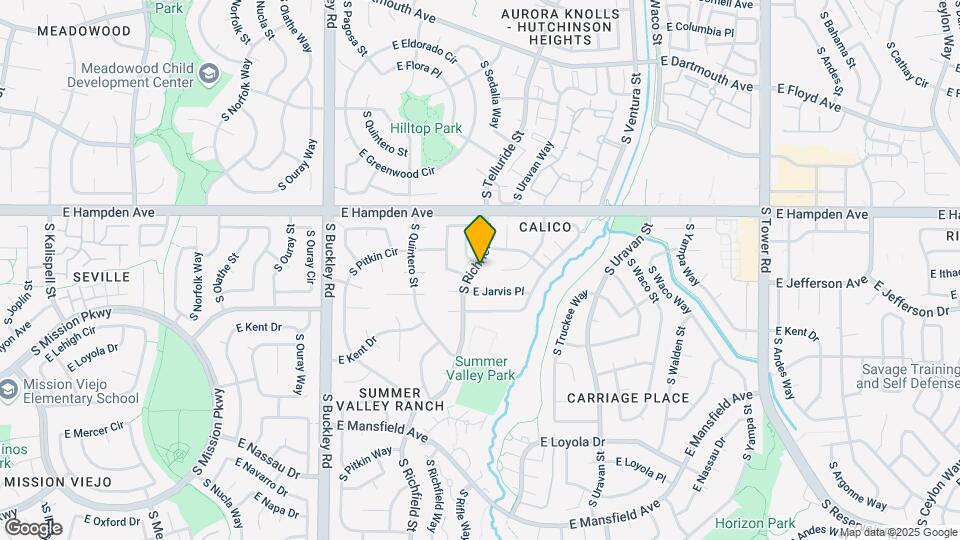 3598 S Richfield St Map and Location Details