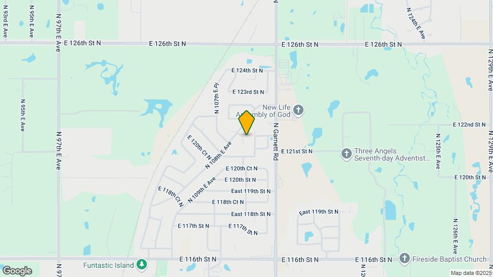10807 E 121st Ct N Map and Location Details