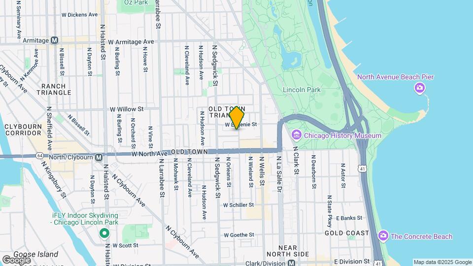 1638 N North Park Avenue Mapa y Detalles de la Ubicación