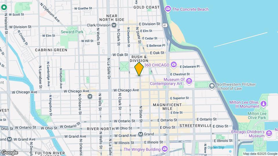 121 W Chestnut St Map and Location Details