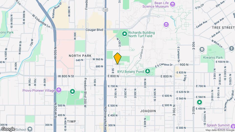 905 N 150 E-Unit -Bedroom 4 (shared bedroom) Map and Location Details