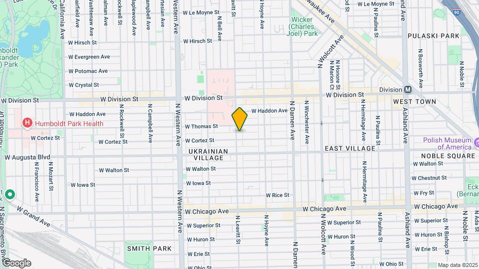 1041 N Leavitt St Map and Location Details