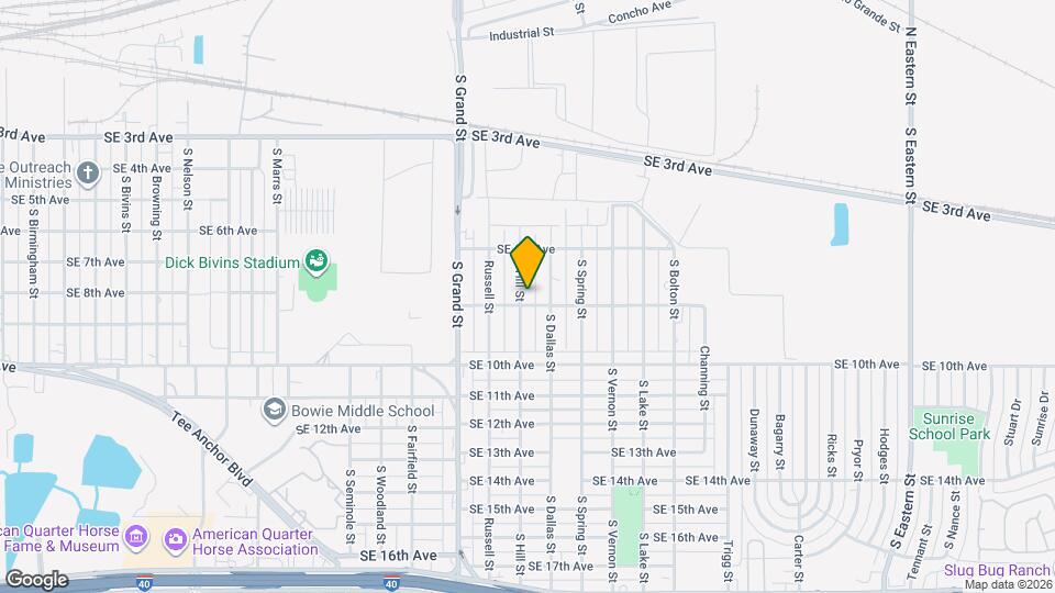 621 S Hill St Map and Location Details