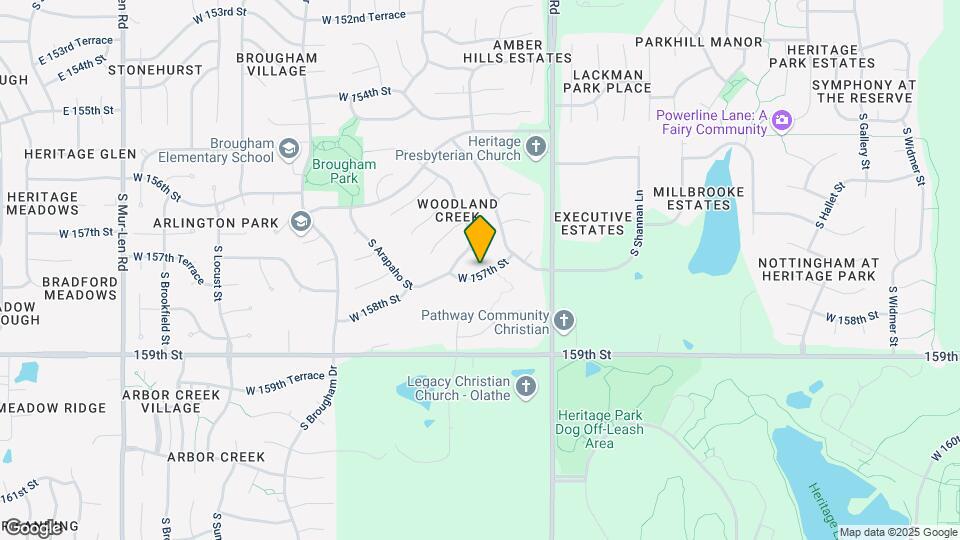 15148 W 157th Ter Map and Location Details