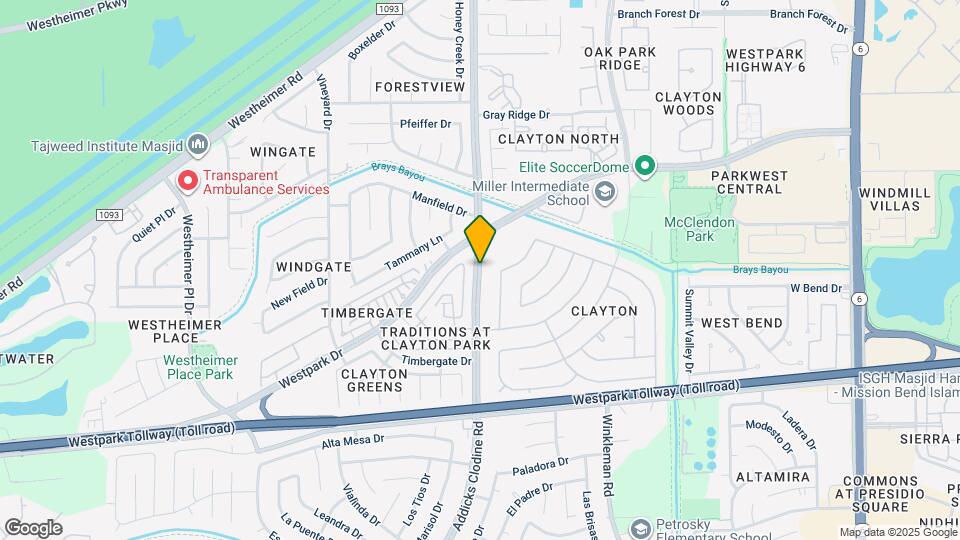 3707 Addicks Clodine Rd Map and Location Details