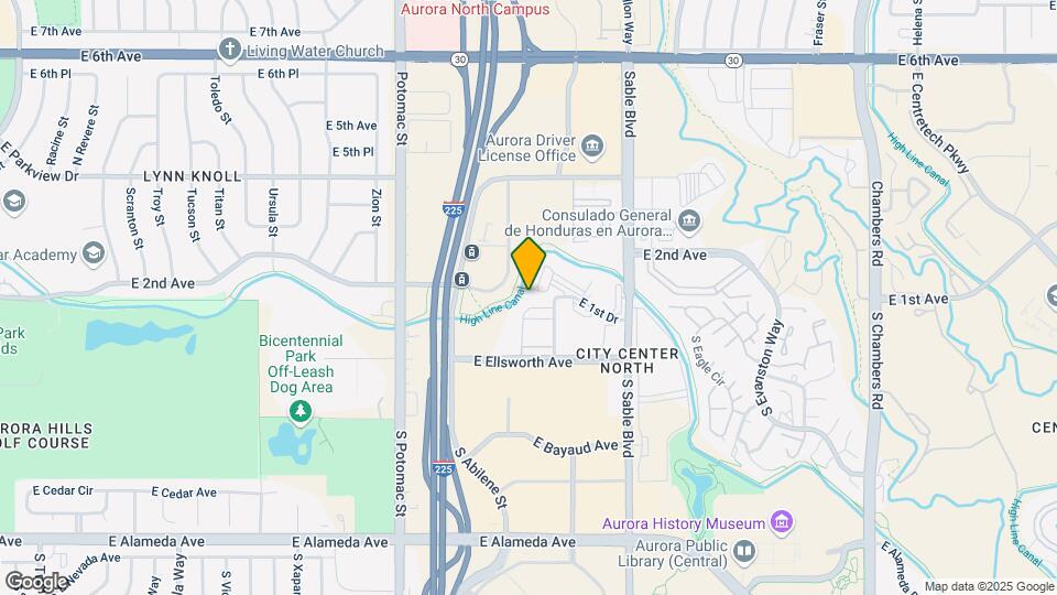 14251 E 1st Dr Map and Location Details
