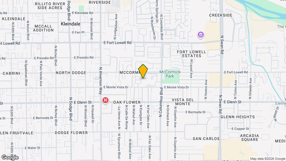 2926 N Cardell Cir Map and Location Details