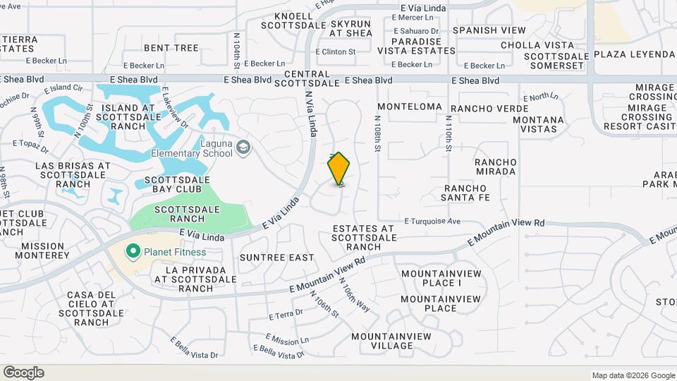 10638 E Turquoise Ave Map and Location Details
