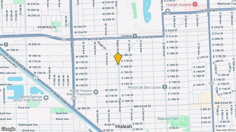 1602 Palm Ave Map and Location Details