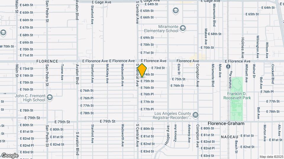 1117 E 75th St Map and Location Details
