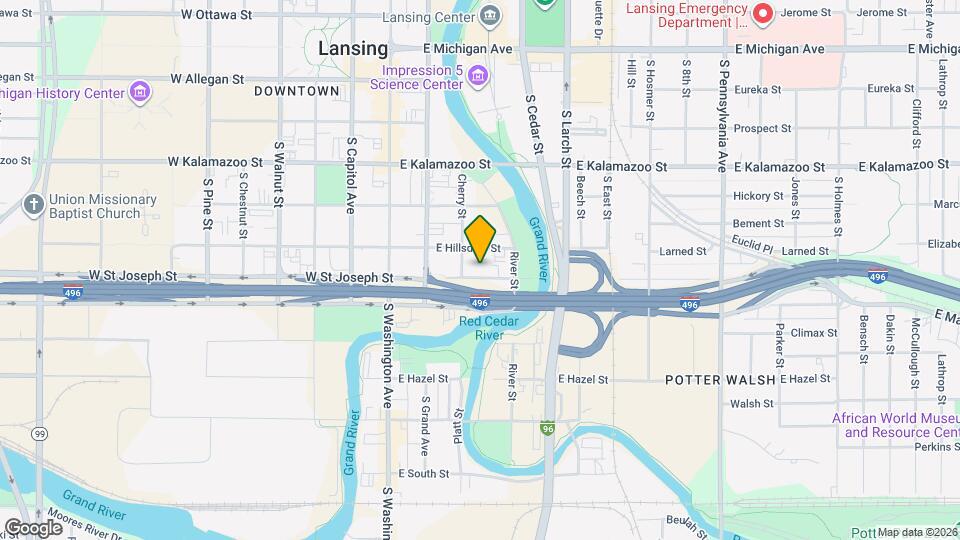 317 E St Joseph St Map and Location Details