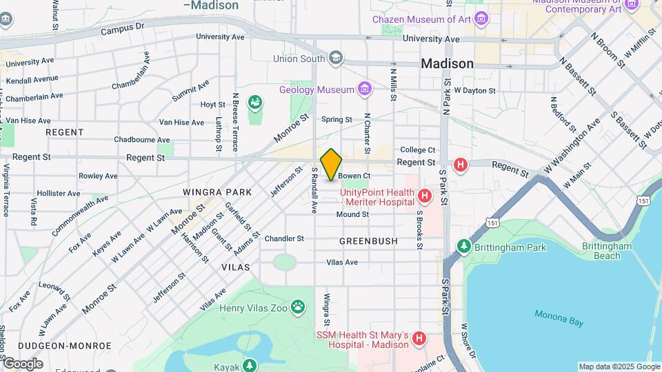 1316 Milton St Map and Location Details