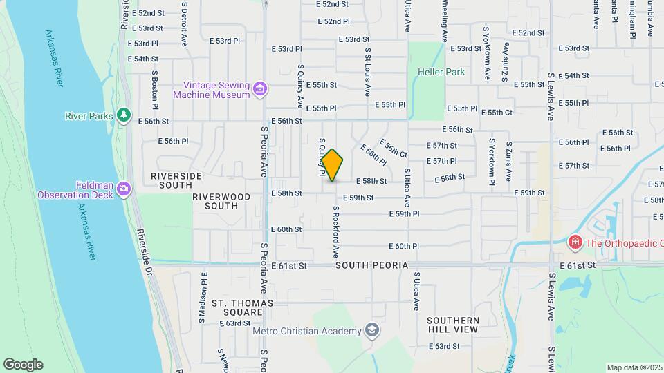 5746 S Rockford Ave Map and Location Details