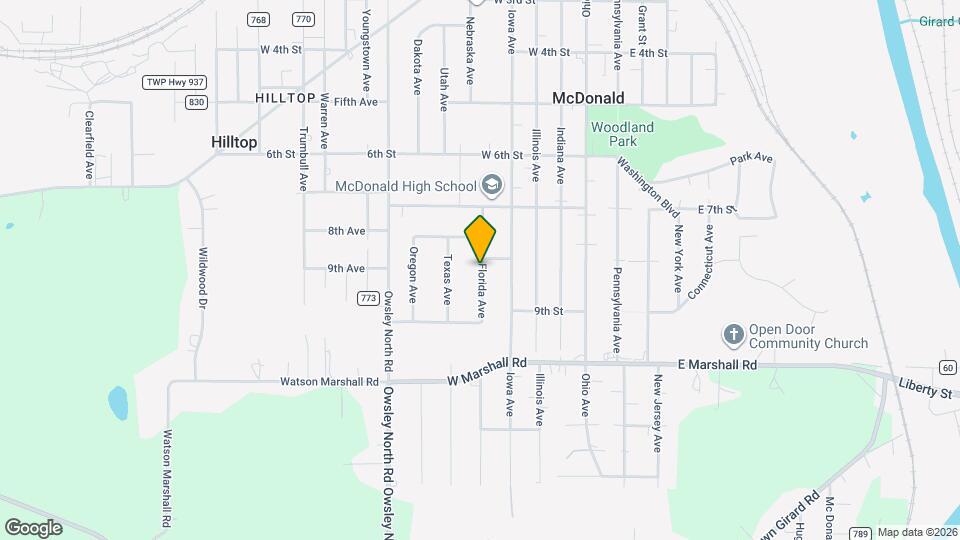 814 Florida Ave Map and Location Details