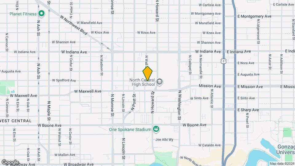 627 W Spofford Ave Map and Location Details