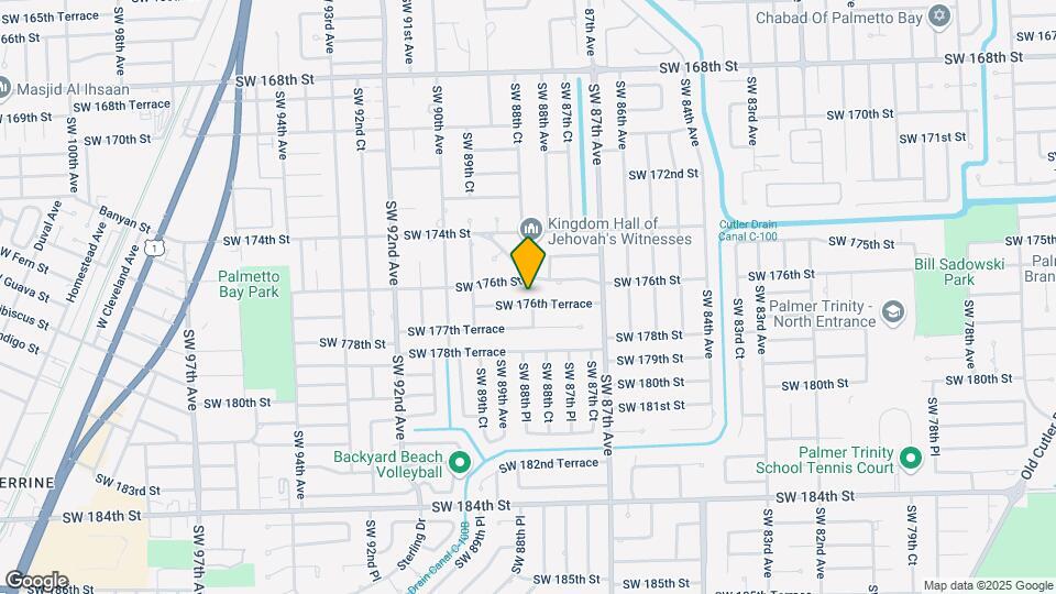 8845 SW 176th Terrace Mapa y Detalles de la Ubicación