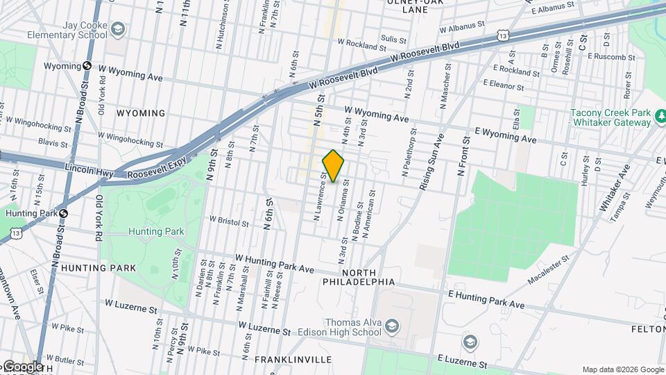 4436 N Gratz St Mapa y Detalles de la Ubicación