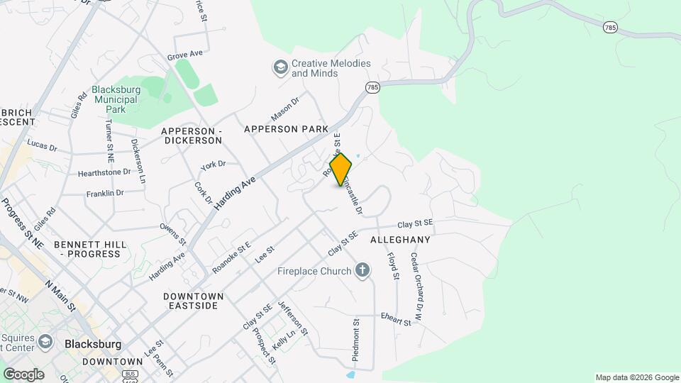 202 Fincastle Dr Map and Location Details