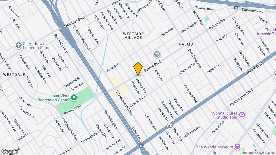 10980 Palms Blvd Map and Location Details