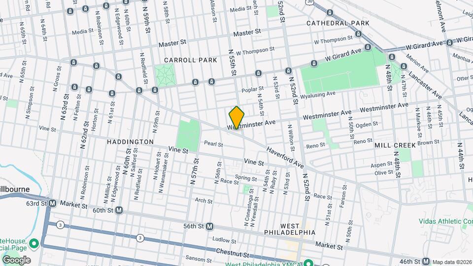 5515 Haverford Ave Map and Location Details