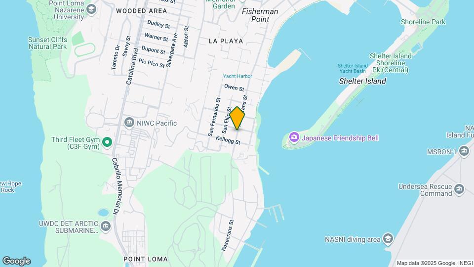 1/2 Rosecrans St Mapa y Detalles de la Ubicación