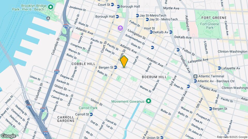 105 Wyckoff St Mapa y Detalles de la Ubicación