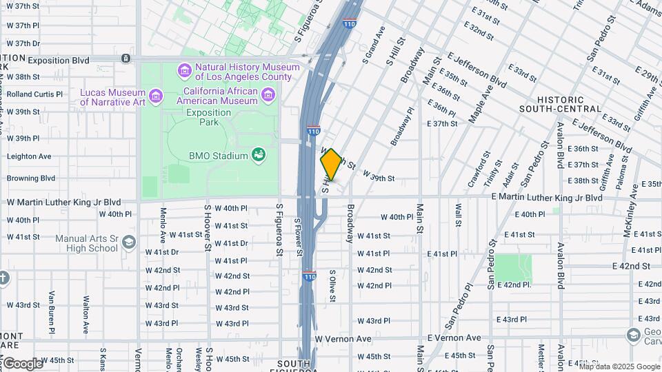 3946 S Hill St Map and Location Details
