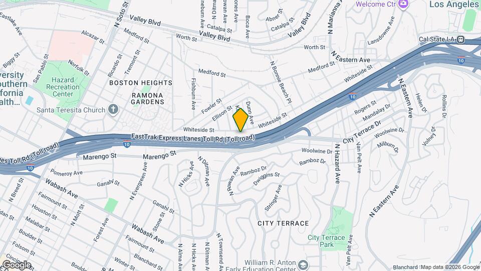 3552 Whiteside St Map and Location Details