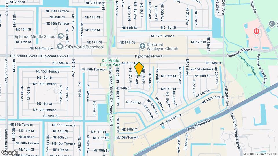 1421 NE 18th Ave Map and Location Details