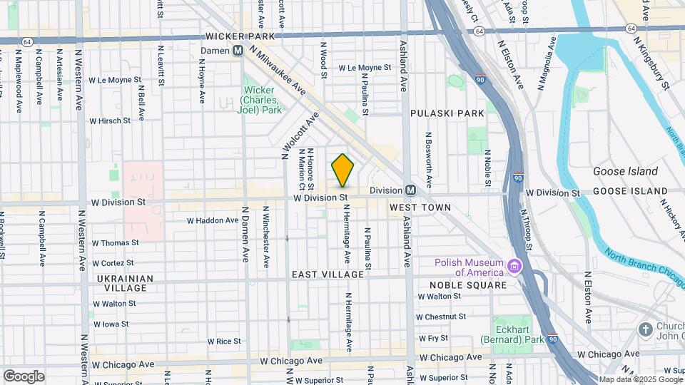 1734 W Division St, Unit 3F Mapa y Detalles de la Ubicación