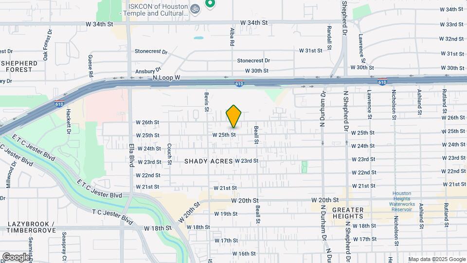 1215 W 25th St Map and Location Details