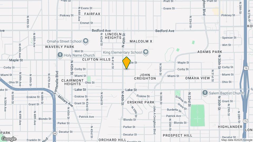 3827 Corby St Map and Location Details