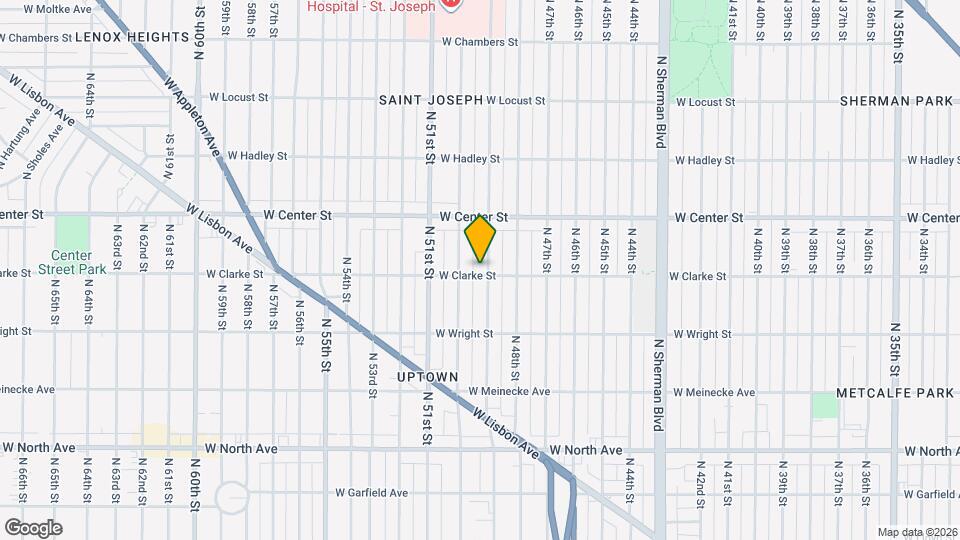 2607 N 49th St, Unit 2607 Upper Map and Location Details