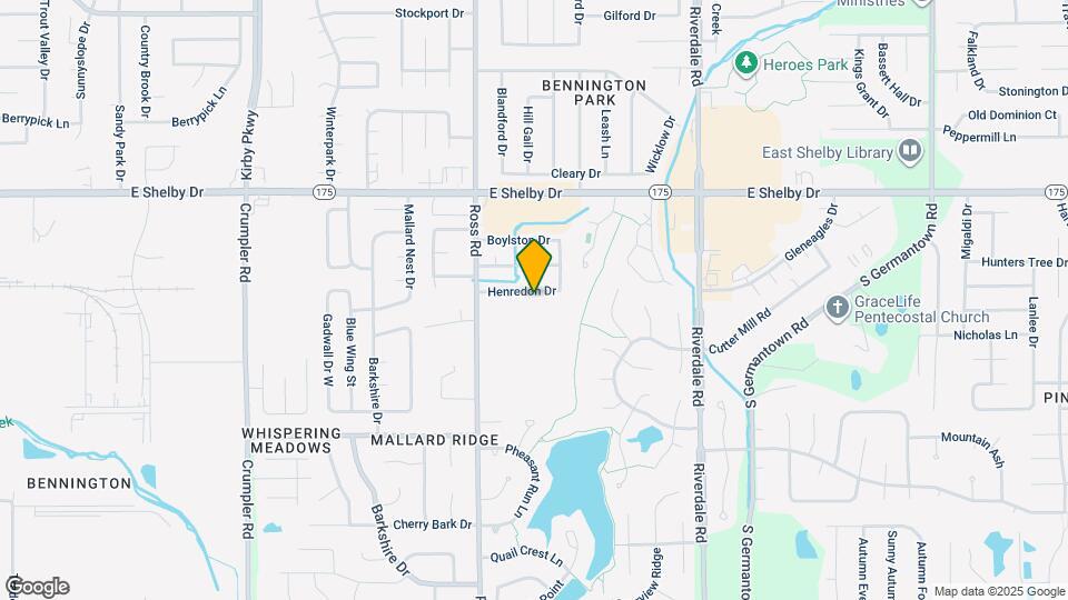 6765 Henredon Dr Map and Location Details