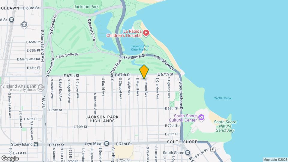 6724 S Paxton Ave Map and Location Details