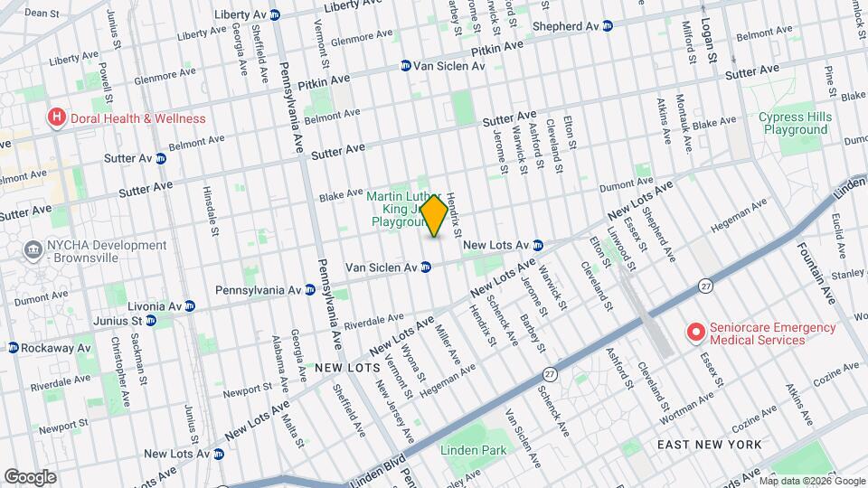 542 Van Siclen Ave Mapa y Detalles de la Ubicación