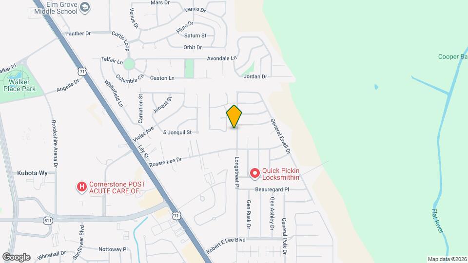 4708 Longstreet Pl Map and Location Details