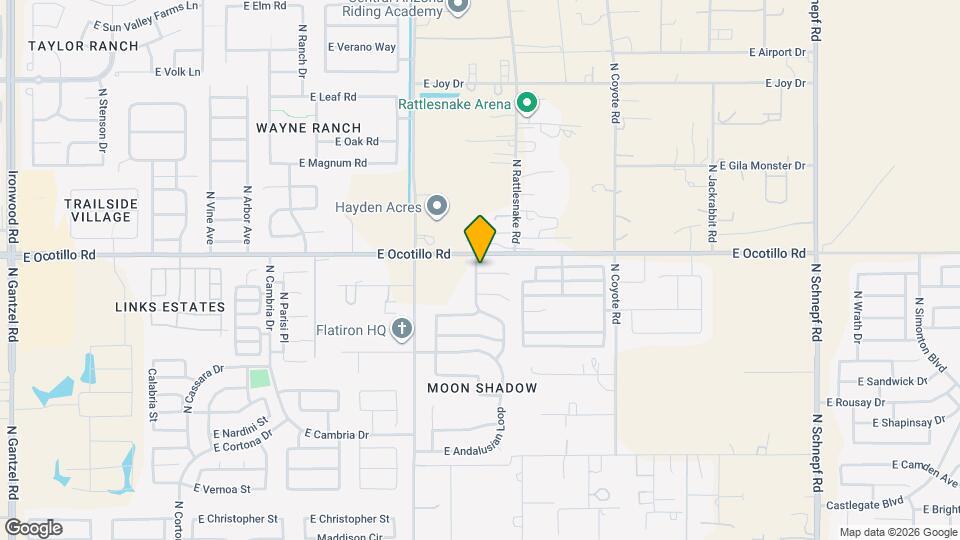 2098 E Haflinger Way Mapa y Detalles de la Ubicación