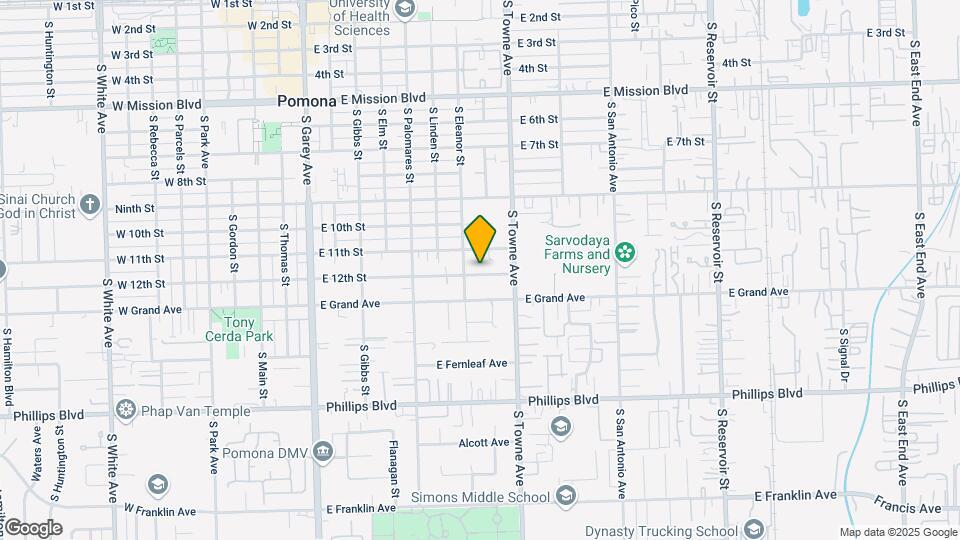 721 E 12th St Mapa y Detalles de la Ubicación