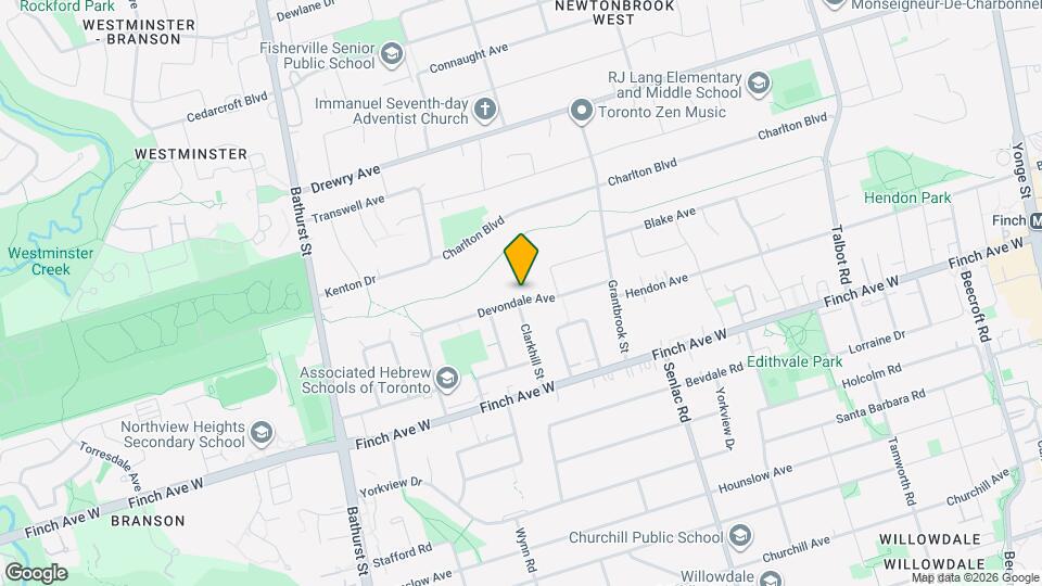 32 Devondale Ave Map and Location Details