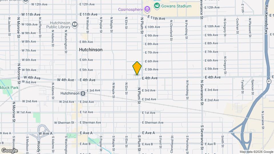 420 E 4th Ave Map and Location Details