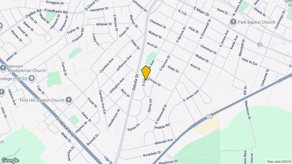 815 S Confederate Ave Map and Location Details