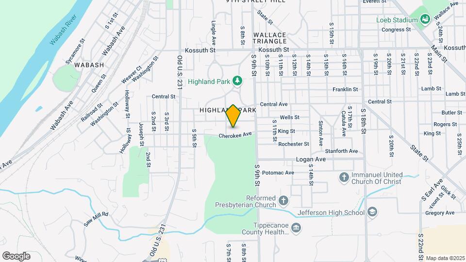 708 Cherokee Ave Map and Location Details