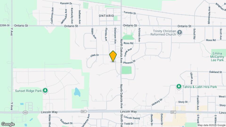 805 Delaware Ave Map and Location Details