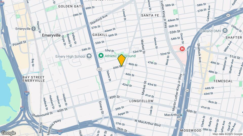 1031 45th St Mapa y Detalles de la Ubicación