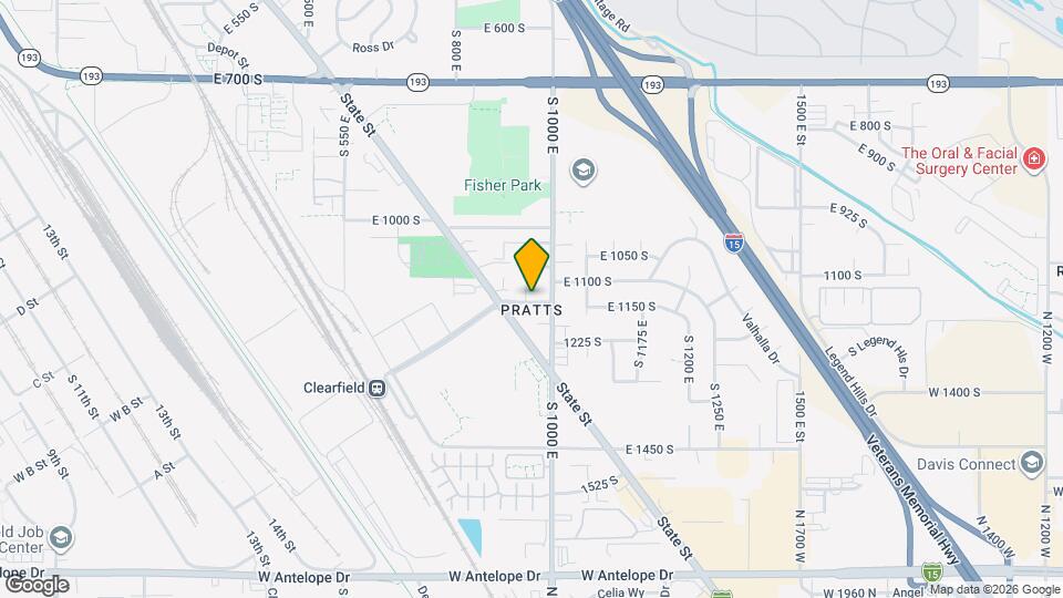 949 E 1150 S Map and Location Details